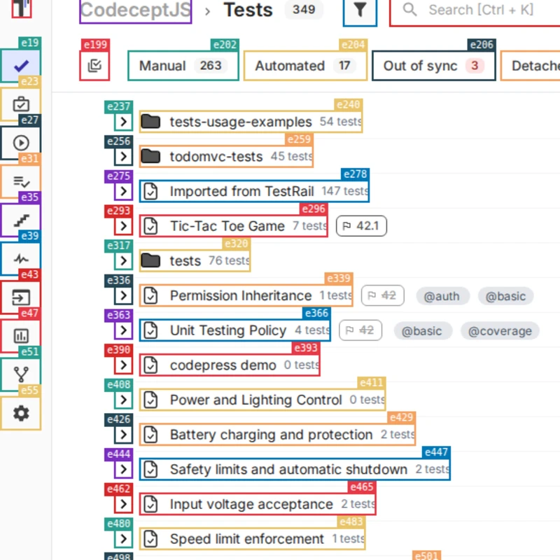 Explorbot reading a test board, every element mapped by AI.